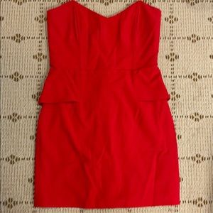 Strapless Sexy Red Mini Dress Mason